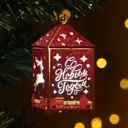 Светящаяся электрическая фигура 7310816 С новым годом для дома Зимнее волшебство h 10 см разноцветный