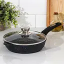 Сковорода Мечта 4935120 22 см с крышкой алюминий литой цвет серый