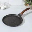 Сковорода Kukmara Granit ultra 24 см без крышки алюминий литой цвет серый