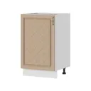 Напольный шкаф Стендмебель Модена 50x84x47.4 см ЛДСП цвет белый/дуб кофе