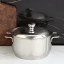 Кастрюля 3 л с крышкой Amet Классика-прима нержавеющая сталь цвет хромированный