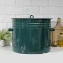 Кастрюля 40 л без крышки Сибирские товары 1421516 эмалированная сталь цвет зеленый