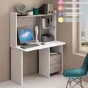 Компьютерный стол Мэрдэс СКЛ-Прям120Р+НКЛ-120 БЕН 120x152x60 см ЛДСП цвет белый матовый