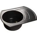 Врезная мойка Эко-м 65-R.308 49x64.5x20 см искусственный камень цвет топаз
