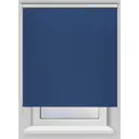 Рулонная штора Prakto Blackout Silver 140x175 см синяя