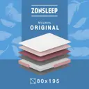 Матрас ZonSleep Original 80x195 см независимый пружинный блок, односпальный