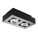Светильник точечный квадратный KANLUX STOBI DLP 250-B 2хGU10