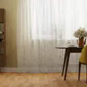 Тюль на ленте Inspire Miguel 250x280 см цвет бело-серый
