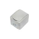 Розетка накладная Kranz Mini OG KR-78-0817 с заземлением цвет серый