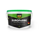 Краска для стен и потолков влагостойкая Masterfarbe Eurofarbe цвет белый база A 10 л