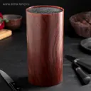 Держатель ножей Доляна 4461547 11x22 см пластик цвет коричневый