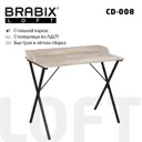 Компьютерный стол Brabix 641864 90x78x50 см ЛДСП цвет дуб антик/черный