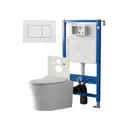 Комплект инсталляция с унитазом Point Pn48 PN48137W цвет белый