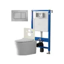 Комплект инсталляция с унитазом Point Pn48 PN48135C цвет белый