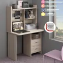 Компьютерный стол Мэрдэс СКЛ-Прям100Р+НКЛ-100 К 100x152x60 см ЛДСП цвет светло-бежевый