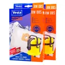 Мешки синтетические для пылесоса Vesta filter Rw08s2 8 штук 4 фильтра