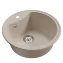 Врезная мойка Mixline ML-GM09 51x51 19 см искусственный камень цвет белый
