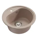 Врезная мойка Mixline ML-GM10 44x44 18 см искусственный камень цвет песочный
