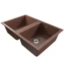 Врезная мойка Mixline ML-GM23 50x77 19 см искусственный камень цвет терракотовый