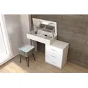 Туалетный столик Dial Cat6 39x78x39 см цвет белый глянец/бодега светлый
