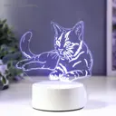 Ночник светодиодный с выключателем Risalux 4814571 Кошечка