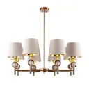 Люстра подвесная Milosh tendence 0890cl-8ab 8 ламп 16 м² цвет желтый