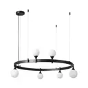 Люстра подвесная Kink light 07808-6.19 6 ламп 3.5 м² цвет черный