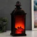 Ночник светодиодный с выключателем Risalux 5383725 Камин на батарейках