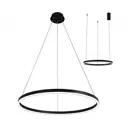 Люстра подвесная светодиодная Kink light Top 2.4 м² теплый белый (желтый) свет цвет черный