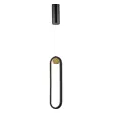 Светильник подвесной светодиодный Milosh tendence Milosh tendence 0877pl-18bk 4 м² теплый белый (желтый) свет цвет черный