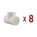 Тройник Aqualink 25x25x25 мм ВП полипропилен 8 шт