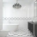 Настенная плитка Keramin 00-002257 30x90см 1.35 м² цвет белый, цена за упаковку