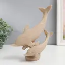 Сувенир "Два дельфина" песочный 8x19x22 см