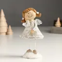 Сувенир "Малышка-ангел курносая, с хвостиками" длинные ножки 5x7.5x14 см