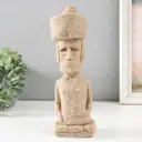 Сувенир Остров Пасхи, истукан Моаи песочный 8.5x7x26 см