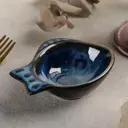 Блюдо сервировочное Доляна Лунная тропа 8x3.50x10.50 см керамика цвет синий