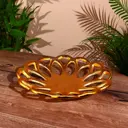 Блюдо сервировочное Доляна Сан 7x31x31 см алюминий цвет золотистый