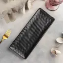 Блюдо сервировочное Доляна Черный Восток 11x2x28.50 см пластик цвет черный