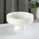 Блюдо сервировочное Доляна 16x8.50x16 см керамика цвет белый