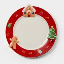 Блюдо сервировочное Доляна Печенька 21x1.50x21.50 см керамика цвет белый