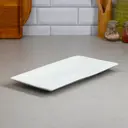 Блюдо сервировочное Lemoges Сладости 19x2.50x37 см фарфор цвет белый