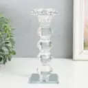 Подсвечник Simaland "Бефана с 4 подъемами" прозрачный d-2.2 и 3.5 см 6x6x18 см