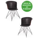 Кухонный стул Tetchair KRANZ (mod. 9322М) 76x53x53 см экокожа цвет черный 15513