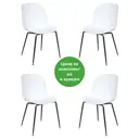 Кухонный стул Tetchair Beetle chair (mod.70) 81x53x45 см пластик цвет белый