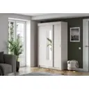 Шкаф-купе Интерьер-центр 202x130x50 см 3 полки ЛДСП цвет ясень анкор светлый