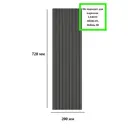 Фасад универсальный для кухонного шкафа Storys 20x72x1.8 см МДФ цвет черный