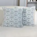 Декоративная наволочка Tessolo home Ромб 50x50 см 2 шт цвет мятный