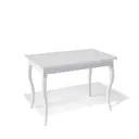 Кухонный стол прямоугольный Kenner С 110-150x76x70 см ЛДСП цвет белый/сатин