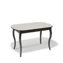 Кухонный стол прямоугольный Kenner С 130-170x76x80 см ЛДСП цвет кремовый/венге