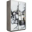 Шкаф-купе Мебельная компания е1 1001 220x120x60 см 7 полок ЛДСП цвет бетон